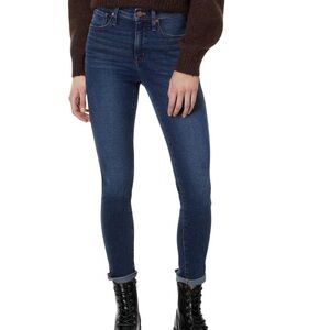 MADEWELL 10” HIGH RISE SKINNY jeans hi waisted dark blue denim womens size 32